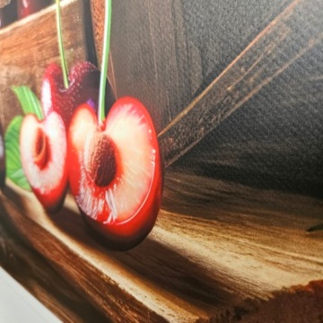 Прочный Рекламный Баннер Я Продаю Свежие Вишни 100x100cm Реклама Брезент
