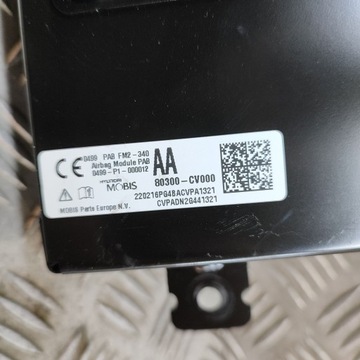 KIA EV6 2022 ULOŽENÍ VZDUCHOVÁ AIRBAG SPOLUJEZDCE