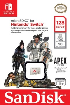 Карта micro SD SanDisk Nintendo Switch APEX емкостью 128 ГБ