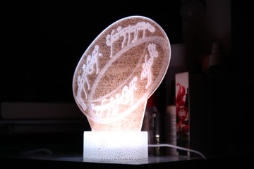 ПРЕМИУМ светильник Властелин колец СУПЕР ЛАМПА 3D LED USB RING RGB MP092