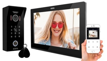 WIDEODOMOFON 10'' WIDEO DOMOFON WIFI FURTKA BRAMA