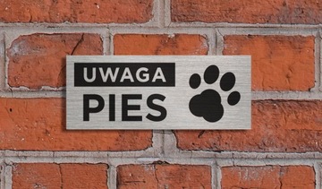 Табличка «ВНИМАНИЕ СОБАКА» 20х8 см.