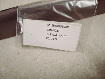 MITSUBISHI GRANDIS LIŠTA CLONA (KRYT) KRYT KUFRU ZADNÍ V03