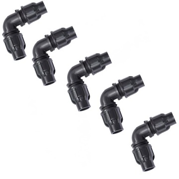 5x KOLANO zaciskowe skręcane QJ x QJ do Linii ø16 ZESTAW QUICK LOCK Fi16