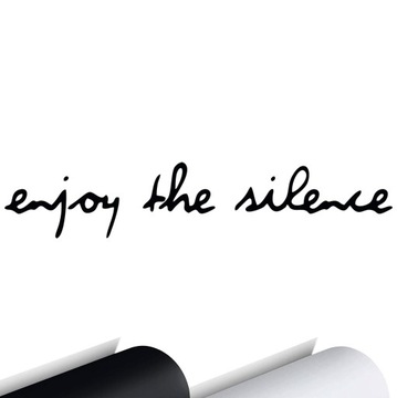 NAKLEJKA na samochód ENJOY THE SILENCE Cisza 4x20