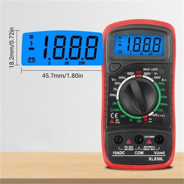 ПРОФЕССИОНАЛЬНЫЙ мультиметр, измеритель потребления тока, цифровой электрический ЖК-тестер