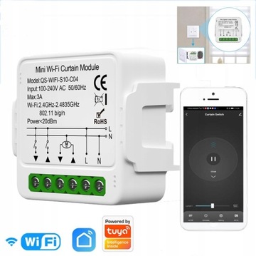 TUYA SMART HOME WIFI КОНТРОЛЛЕР РОЛЕТОВЫХ СТАВНЕЙ WIFI