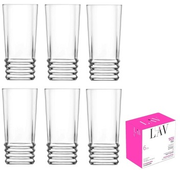 6X SZKLANKI DO DRINKÓW WODY SOKU PIWA 335 ML