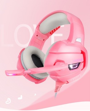РОЗОВЫЕ ИГРОВЫЕ НАУШНИКИ GAMER С МИКРОФОНОМ