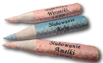 Kredka pamiątka ślubowania pasowanie ucznia pierwszoklasisty z imieniem