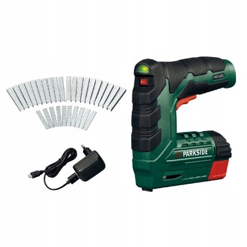 АККУМУЛЯТОР PARKSIDE PAT 4 D5 СТЕПЛЕР + СКОБЫ + ГВОЗДИ