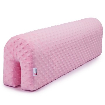 Ochraniacz piankowy na łóżko barierkę do łóżeczka różowy 80 cm Dreamland
