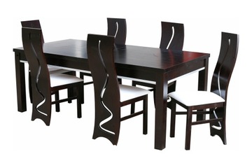 Zestaw do salonu: Stół rozkładany+ 6x krzesło