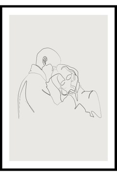 НАБОР постеров СОСТАВ 2 штуки размеры 30х40 бежевый