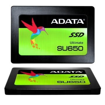 SSD|ADATA|SU650|1ТБ|SATA 3.0|Скорость записи 450 МБ/сек|Скорость чтения 520