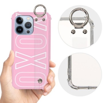 ETUI SHOCK PASEK do IPHONE 13 PRO Miłość Top Wzory