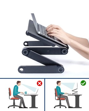 СКЛАДНОЙ СТОЛИК ДЛЯ НОУТБУКА С ОХЛАЖДАЮЩЕЙ ПОДСТАВКОЙ