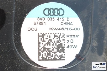 AUDI A3 Q2 GŁOŚNIKI ZESTAW GŁOŚNIKÓW 8V4035411B 8V0035415D 8V0035382D 8V003