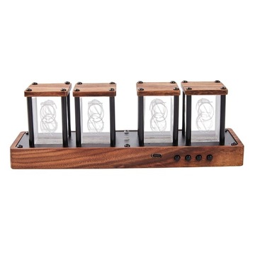 Biurko Nixie Tubes Clock LED Cztery tuby gotowe