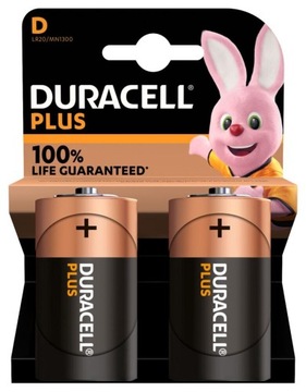 Duracell Plus MN1300 D Alkaline 2szt (819)