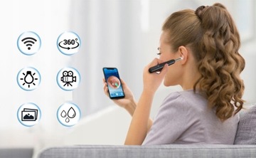 УМНАЯ ОТОСКОПНАЯ КАМЕРА ВОСК ДЛЯ ЧИСТКИ УШЕЙ WIFI HD ПРИЛОЖЕНИЕ ЭНДОСКОП CE