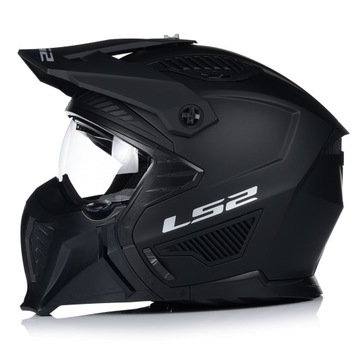 МОТОЦИКЛЬНЫЙ ШЛЕМ 4в1 LS2 OF606 МАТОВЫЙ СЪЕМНЫЙ ВИЗОР + 2x СТЕКЛА