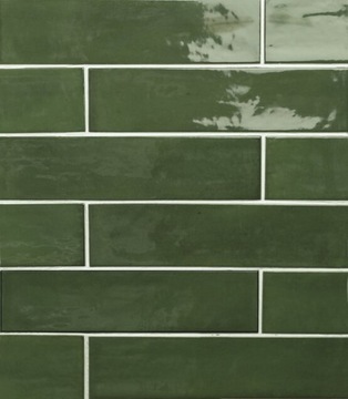 CEGIEŁKI PŁYTKI ŚCIENNE GLAZURA ŁAZIENKA KUCHNIA 6X24,6 FAYENZA GREEN
