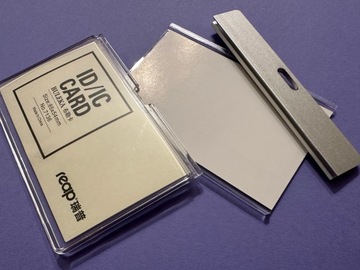 Держатель Горизонтальный футляр для удостоверения Серебристый/Серебристый 1 шт.