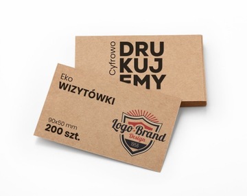 Wizytówki Ekologiczne ECO EKO 90x50 mm 200 szt.