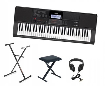 KEYBOARD CASIO CT-X700 +STATYW +ŁAWA +SŁUCHAWKI