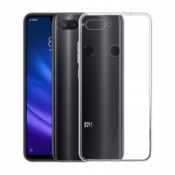 ETUI CIENKI SILIKON DO XIAOMI MI 8 LITE + FOLIA
