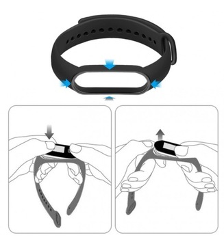 4 сменных ремешка для XIAOMI MI BAND M4 M5 M6 ЦВЕТ
