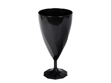 Kieliszki do wina czarne 200 ml/6 sztuk