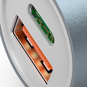 Автомобильное зарядное устройство Hama PD QC 38 Вт USB-C USB-A