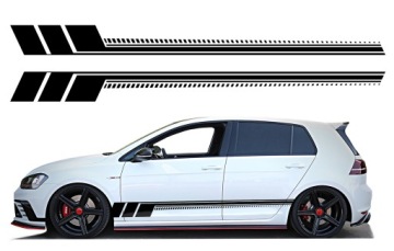 2x Samolepky Grafika na auto bok auta Pásy Závodní Pásky 230x21,5