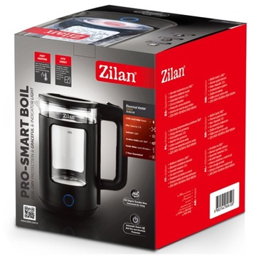 ЭЛЕКТРИЧЕСКИЙ ЧАЙНИК СТЕКЛЯННЫЙ ЧЕРНЫЙ 1,5л 1650Вт