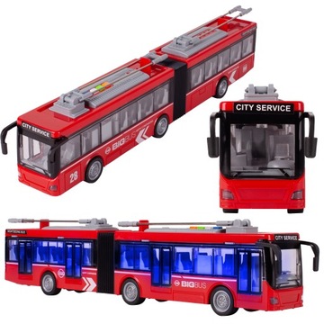 AUTOBUS TROLEJBUS PRZEGUBOWY ELEKTRYCZNY INTERAKTYWNY ŚWIATŁO DŹWIĘK