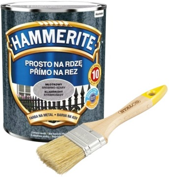 HAMMERITE MŁOTKOWY SREBRNO SZARY 2,5L + GRATIS