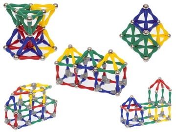 МАГНИТНЫЕ КОНСТРУКЦИОННЫЕ БЛОКИ ЗАМОК 120 ЭЛЕМЕНТОВ