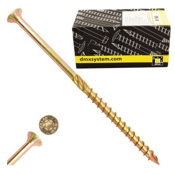 WKRĘTY CIESIELSKIE DO DREWNA 8x160 STOŻKOWE TORX 50szt CS 08160 DOMAX
