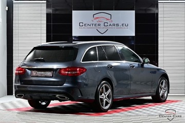 Mercedes Klasa C W205 Kombi 180 156KM 2014 Mercedes-Benz Klasa C 180 AMG FullLED Navi Skora El.Fot. Dynamic Black As, zdjęcie 4