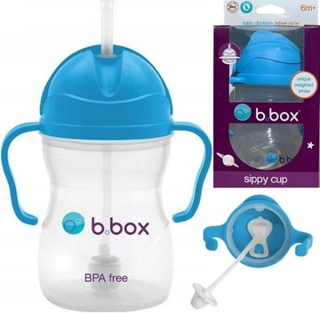 B.BOX INNOWACYJNY BIDON KUBEK Z OBCIĄŻONĄ SŁOMKĄ RURKĄ DLA DZIECI 240ml 501