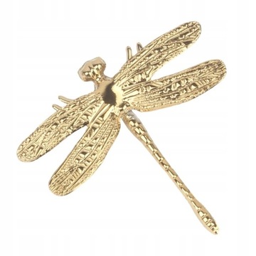 Brushed brass knobs Dragonfly drawer handles