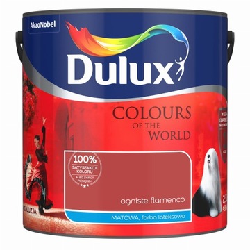 Dulux Kolory Świata farba lateksowa Ogniste Flamenco 2,5l