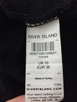 River Island długa bluza z futrem S *PW483*