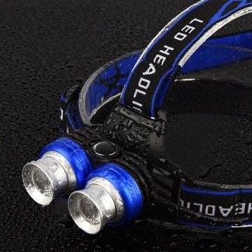 2 налобных фонаря XM-L T6 ZOOM x 2 налобных фонаря USB LC13