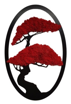 DRZEWO ŻYCIA mech chrobotek drzewko SZCZĘŚCIA OBRAZ 50 cm prezent ozdoba