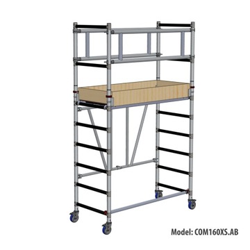 FARAONE COMPACT XS RUSZTOWANIE Jezdne Aluminiowe wym. 75x160 wys. H 3,7M