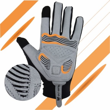 TOUCH СПОРТИВНЫЕ ВЕЛОСИПЕДНЫЕ ПЕРЧАТКИ ДЛИННЫЕ ГЕЛЕВЫЕ СВЕТООТРАЖАЮЩИЕ ПЕРЧАТКИ ДЛЯ БЕГА L/XL