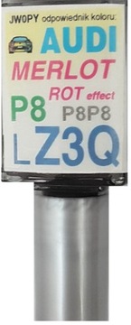 AUDI LZ3Q P8P8 MERLOT LAKIER SAMOCHODOWY ZAPRAWKA DO RYS 10 ML ARASYSTEM